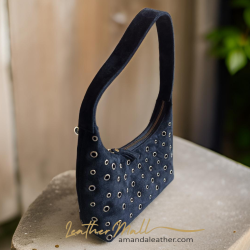 ALINA Eyelet Bag - Lamb Suede Handbag